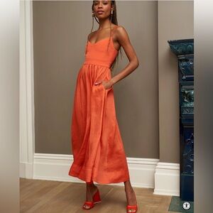 La Ligne, Small, Tracy Dress in tangerine color